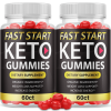 2-Fast Start Keto Gummies; Fast Start ACV Gummies; Weight Loss Gummies; 120ct