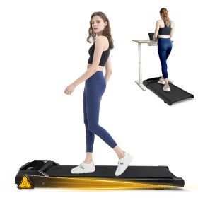 FYC Under Desk Treadmills Walking Pad with Incline and Remote Control and LED Display Electric Running Machine for Home Office Exercise Walking Joggin