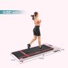 2 in 1 Under Desk Electric Treadmill 2.5HP, with Bluetooth APP and speaker, Remote Control, Display, Walking Jogging Running Machine Fitness Equipment