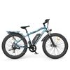 AOSTIRMOTOR S07-F 26" 750W Electric Bike Fat Tire P7 48V 13AH Removable Lithium Battery for Adults with Detachable Rear Rack Fender New Model