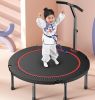 Mini Trampoline for Adults;  Safety Indoor Rebounder Trampoline for Kids;  Folding Small Trampoline with Storage Bag for Home Exercise Fitness;  Max L