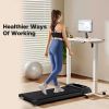 FYC Under Desk Treadmills Walking Pad with Incline and Remote Control and LED Display Electric Running Machine for Home Office Exercise Walking Joggin