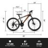 A24299 Rycheer Elecony 24 inch Mountain Bike Bicycle for Adults Aluminium Frame Bike Shimano 21-Speed with Disc Brake