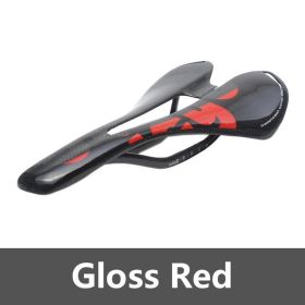 Ullicyc 2019 Newest Colorful Toplevel Mountain Bike Full Carbon Saddleroad Bicycle Saddle Or Road PartsZD143free Ship (Option: Gloss Red)