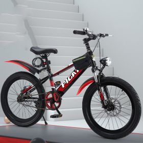 Single Pupil Shock Absorbing Variable Speed Mountain Bike (Option: Red-1 Style-18inch)