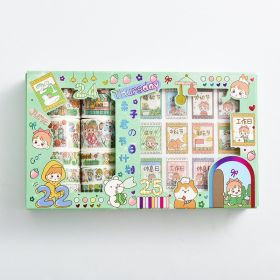 Girl Series 1010 Tape Stickers Gift Set Cute Hand Account DIY Materials (Option: Holiday Plan)