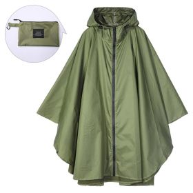 Fashion Cloak Raincoat Cloak (Option: Army Green Adult Cloak-L)