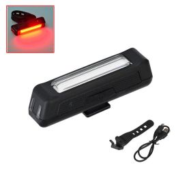 Bicycle Tail Lights, Flashing Warning Lights, Mountain Bikes (Color: Red)