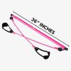 2 Latex Exercise Resistance Band - 2-Section Sticks - All-in-one Strength Weights Equipment for Body Fitness Squat Yoga